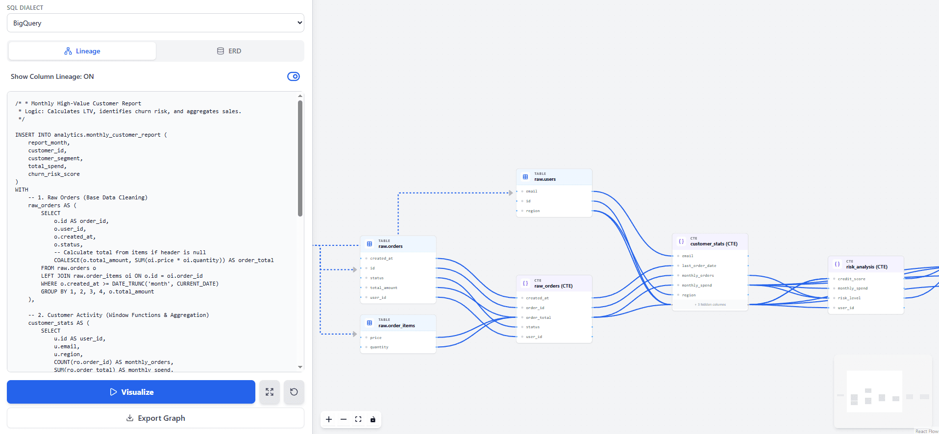 KraQL Editor Screenshot